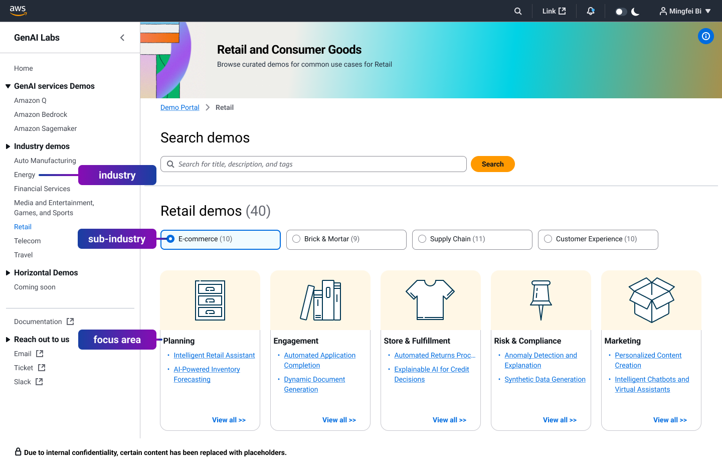 Industry value mapping category taxonomy