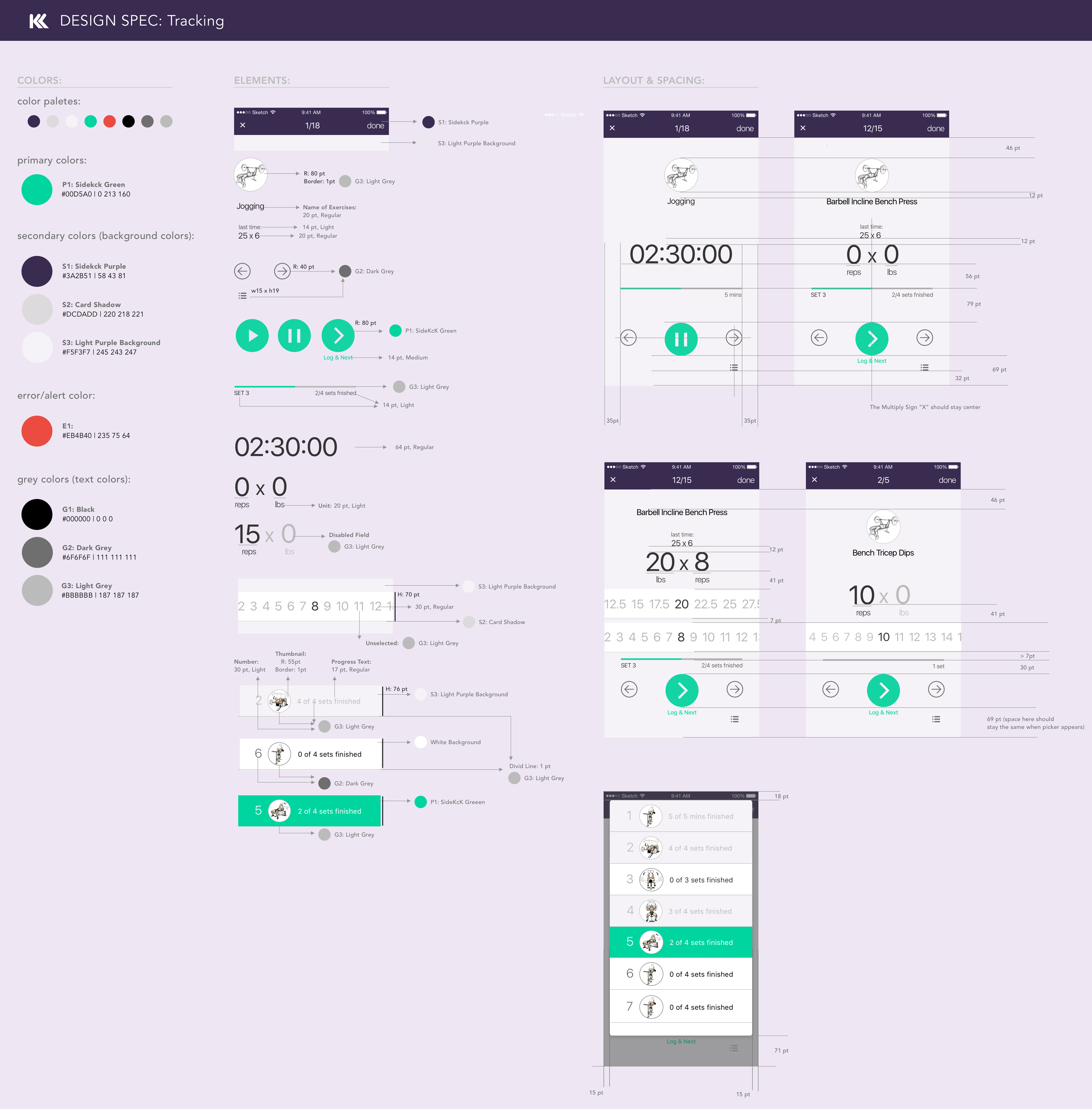 Design specification v02 tracking